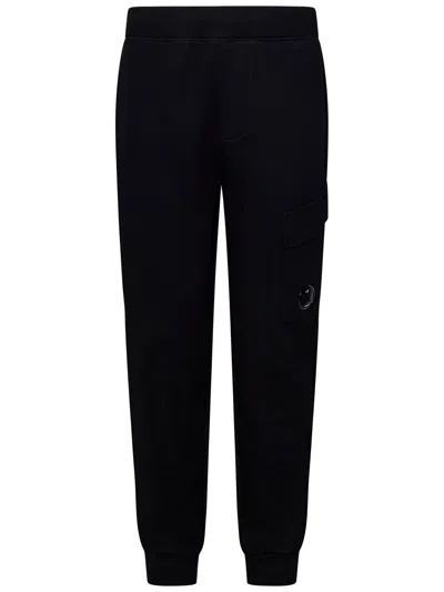 C.p. Company Black Lens Lounge Trousers In Black 999