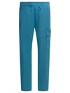 C.p. Company C.p.company Light Blue Polyamide Trousers In Blue