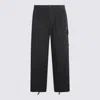 C.p. Company Utility Cargo Trousers Drawstring Hem In Black