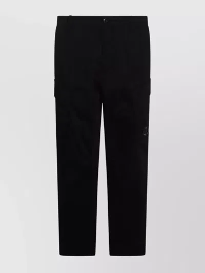 C.p. Company Trousers Featuring Various Functional Pockets In Black