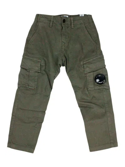 C.p. Company Kids' Trousers In Green