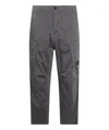 C.p. Company Trousers Featuring Various Functional Pockets In Grey