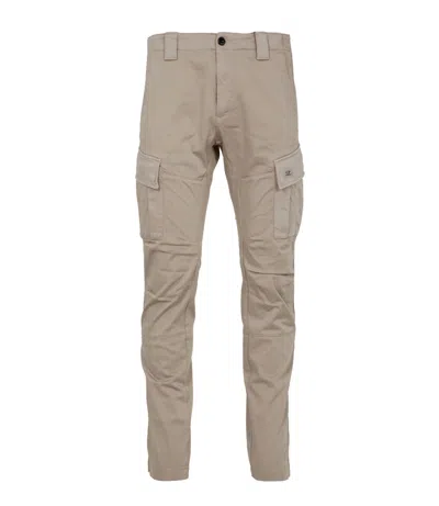 C.p. Company Trousers In Neutral