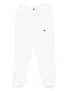 C.p. Company Linen Trousers In White