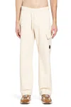 C.p. Company Sweatpants Cargo Pant In Diagonal Raised Fleece Clothing In White