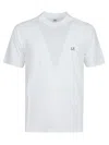 C.p. Company Logo-print Cotton T-shirt In White