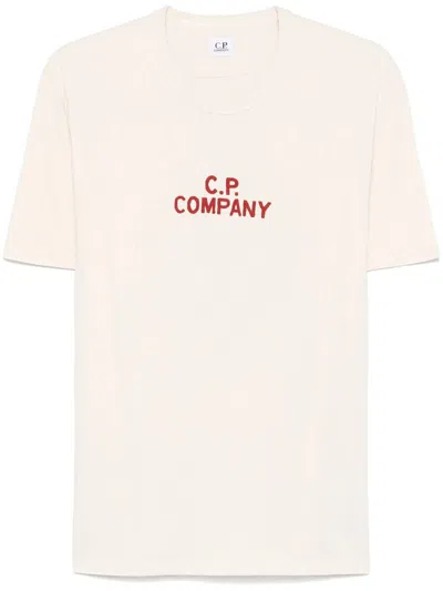 C.p. Company Tshirts Clothing In 402 Pistachio Shell