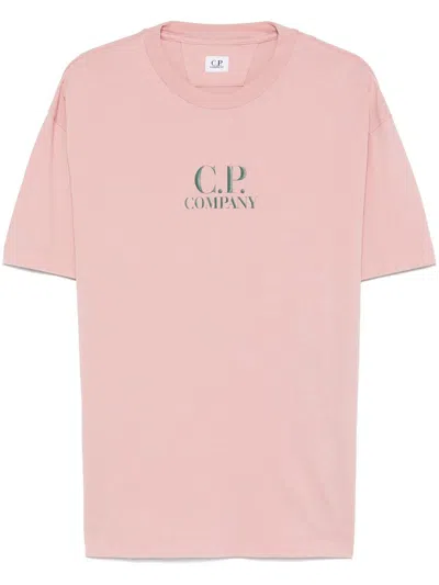 C.p. Company Tshirts Clothing In 520 Misty Rose