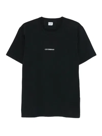C.p. Company Tshirts Short Sleeve In Jersey 24/1 Clothing In Black