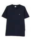 C.p. Company C.p.company Cotton T-shirt With Logo In Black