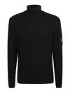 C.p. Company Re-wool Turtle Neck Sweater In Black
