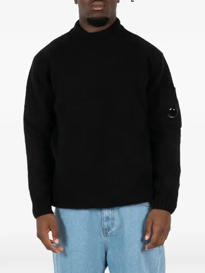 C.p. Company Turtleneck Sweater In Black