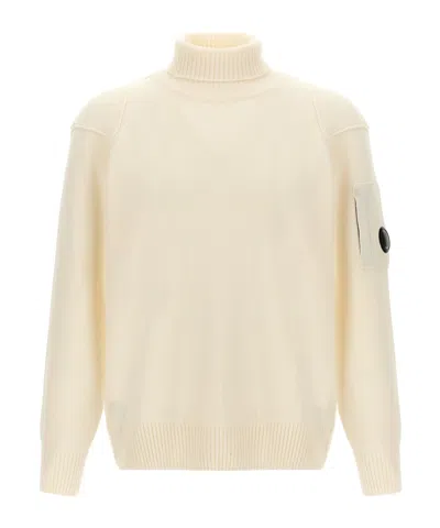 C.p. Company Turtleneck Sweater In Nude