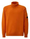 C.p. Company Turtleneck Sweater In Orange