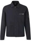 C.p. Company Twill Shirt Jacket In Blue