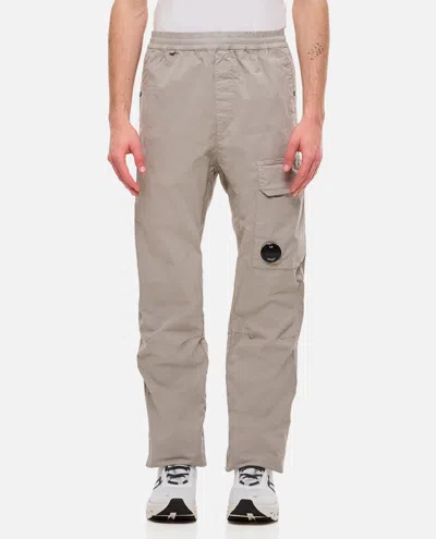 C.p. Company Twill Stretch Regular Utility Pants In Grey