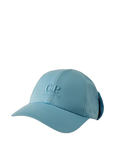 C.p. Company Kids' U16 Gabardine Lenses Cap In Blue