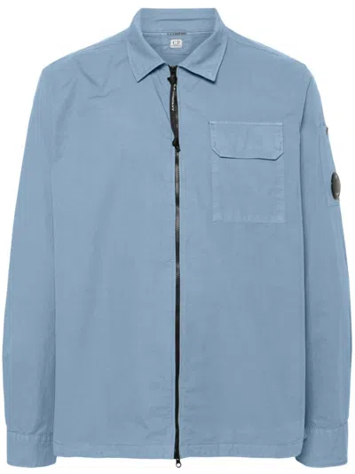 C.p. Company C. P. Company Man Shirt Pastel Blue Size 3xl Cotton In Blue