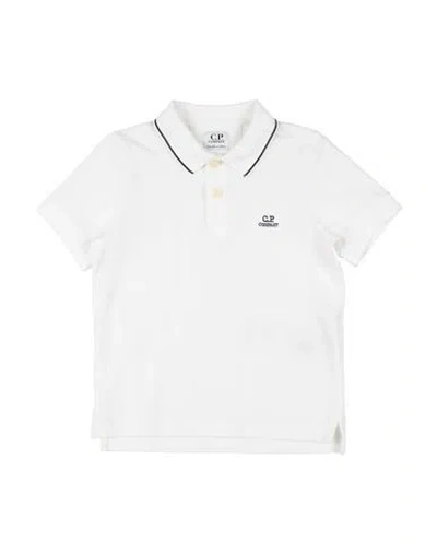 C.p. Company Undersixteen Babies' C. P. Company Undersixteen Toddler Boy Polo Shirt White Size 6 Cotton, Elastane