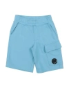 C.p. Company Undersixteen C. P. Company Undersixteen Toddler Boy Shorts & Bermuda Shorts Light Blue Size 4 Cotton In Blue
