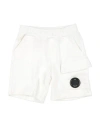 C.p. Company Undersixteen Babies' C. P. Company Undersixteen Toddler Boy Shorts & Bermuda Shorts White Size 3 Cotton