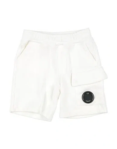 C.p. Company Undersixteen Babies' C. P. Company Undersixteen Toddler Boy Shorts & Bermuda Shorts White Size 3 Cotton