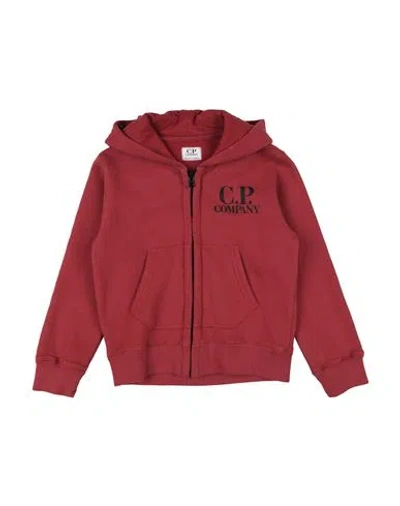 C.p. Company Undersixteen Babies' C. P. Company Undersixteen Toddler Boy Sweatshirt Burgundy Size 6 Cotton In Red