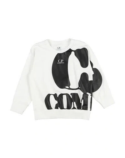 C.p. Company Undersixteen Babies' C. P. Company Undersixteen Toddler Boy Sweatshirt White Size 6 Cotton, Elastane