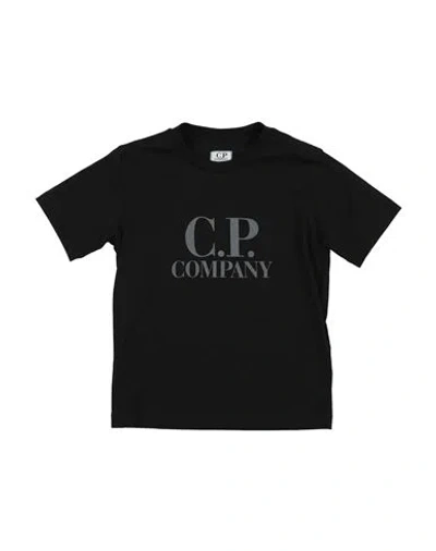 C.p. Company Undersixteen Babies' C. P. Company Undersixteen Toddler Boy T-shirt Black Size 6 Cotton, Elastane