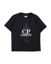C.p. Company Undersixteen C. P. Company Undersixteen Toddler Boy T-shirt Midnight Blue Size 6 Cotton In Black