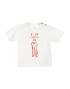 C.p. Company Undersixteen C. P. Company Undersixteen Toddler Boy T-shirt Off White Size 6 Cotton, Elastane