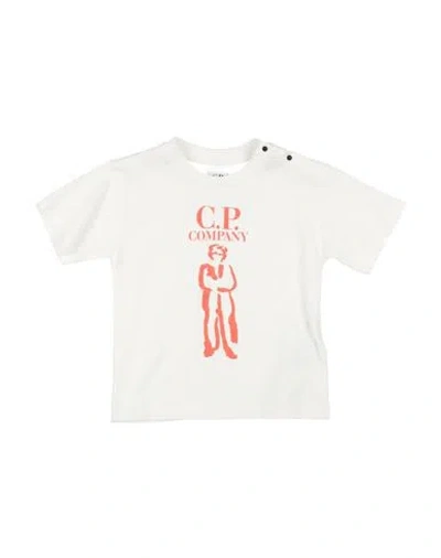 C.P. COMPANY UNDERSIXTEEN C. P. COMPANY UNDERSIXTEEN TODDLER BOY T-SHIRT OFF WHITE SIZE 3 COTTON, ELASTANE