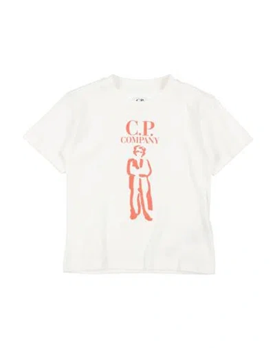 C.p. Company Undersixteen Babies' C. P. Company Undersixteen Toddler Boy T-shirt Off White Size 6 Cotton, Elastane