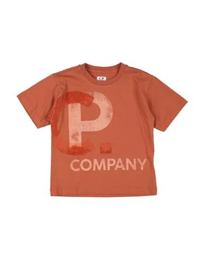 C.p. Company Undersixteen Babies' C. P. Company Undersixteen Toddler Boy T-shirt Rust Size 6 Cotton In Orange