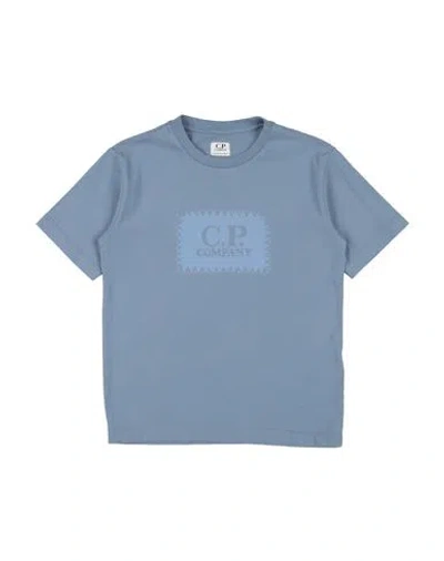 C.p. Company Undersixteen Babies' C. P. Company Undersixteen Toddler Boy T-shirt Slate Blue Size 4 Cotton, Elastane