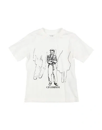 C.p. Company Undersixteen Babies' C. P. Company Undersixteen Toddler Boy T-shirt White Size 6 Cotton, Elastane