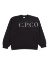 C.p. Company Undersixteen Crewneck Sweater In Black