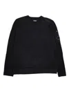C.p. Company Undersixteen Crewneck Sweater In Black