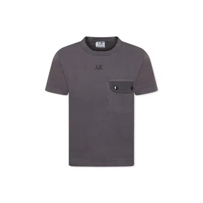 C.p. Company Undersixteen Kids' Grey T-shirt For Boy With Logo