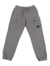 C.p. Company Undersixteen Long Pants In Gray