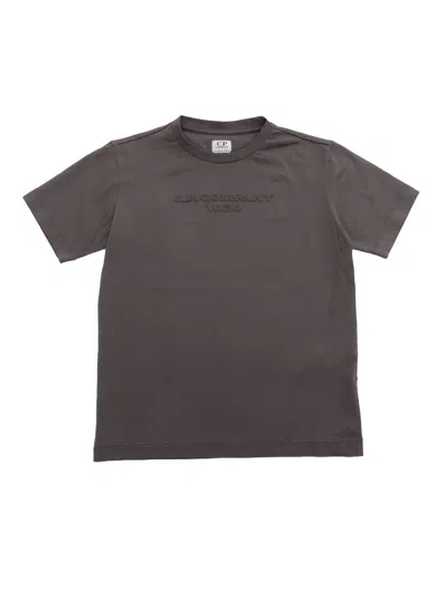 C.p. Company Undersixteen Kids' Short Sleeved T-shirt In Grey
