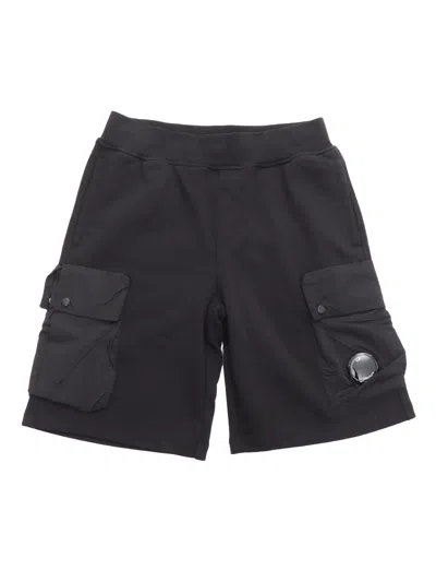 C.p. Company Undersixteen Kids' Shorts In Black