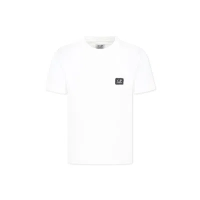 C.p. Company Undersixteen Kids' White T-shirt For Boy With Logo