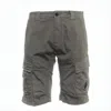 C.p. Company Utilitarian Shorts With Flap Pockets And Signature Lens Detail In Gray