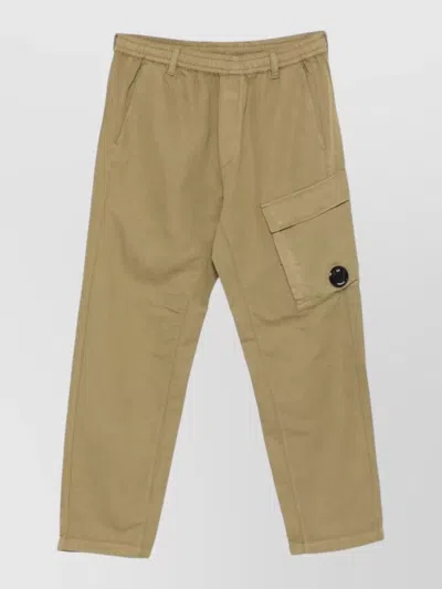C.p. Company Utility Cargo Pants Button And Back Pockets In Brown