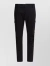 C.p. Company Utility Cargo Trousers Featuring Multiple Pockets In Black
