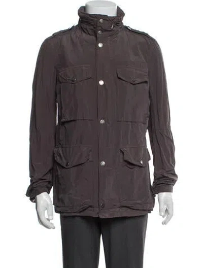 Pre-owned C.p. Company Utility Jacket In Gray