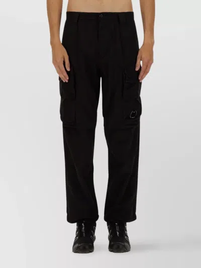 C.p. Company Utility Trousers Cargo Pockets In Black