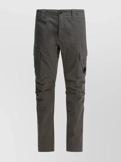 C.p. Company Utility Trousers Featuring Multiple Pockets In Gold