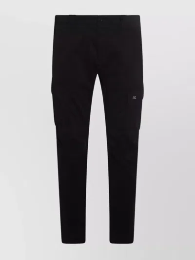 C.P. COMPANY UTILITY TROUSERS WITH BELT LOOPS AND CARGO POCKETS